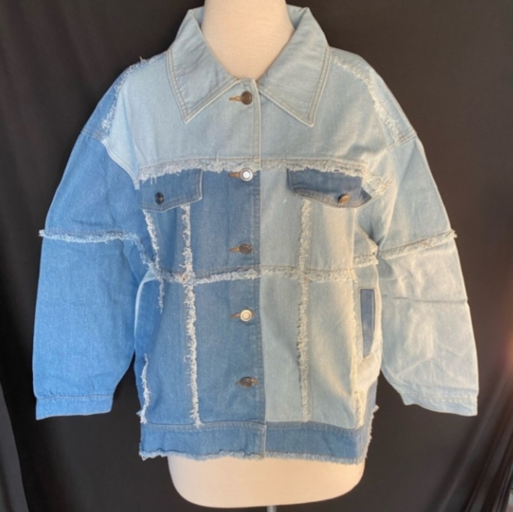 Oli And Hali Patchwork Jean Jacket - image 1